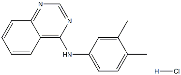 N4-(3,4-dimethylphenyl)quinazolin-4-amine hydrochloride Struktur