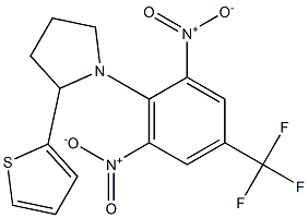 1-[2,6-dinitro-4-(trifluoromethyl)phenyl]-2-(2-thienyl)pyrrolidine|