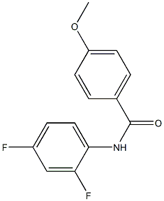 N-(2,4-difluorophenyl)-4-methoxybenzenecarboxamide Structure