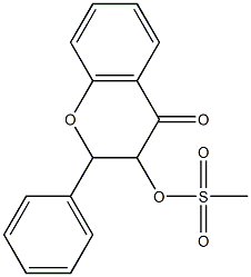 4-oxo-2-phenyl-3,4-dihydro-2H-chromen-3-yl methanesulfonate Struktur