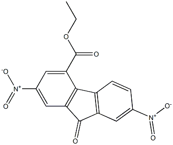 ethyl 2,7-dinitro-9-oxo-9H-fluorene-4-carboxylate Struktur