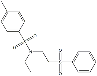  N1-ethyl-N1-[2-(phenylsulfonyl)ethyl]-4-methylbenzene-1-sulfonamide