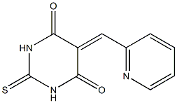 5-(2-pyridylmethylidene)-2-thioxohexahydropyrimidine-4,6-dione 结构式