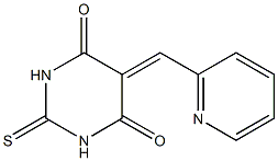 5-(2-pyridylmethylidene)-2-thioxohexahydropyrimidine-4,6-dione Structure