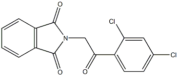 2-[2-(2,4-dichlorophenyl)-2-oxoethyl]-1H-isoindole-1,3(2H)-dione,,结构式