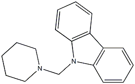 9-(piperidinomethyl)-9H-carbazole 结构式