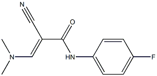 N1-(4-fluorophenyl)-2-cyano-3-(dimethylamino)acrylamide Structure