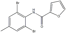 N2-(2,6-dibromo-4-methylphenyl)-2-furamide Structure