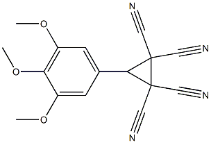 3-(3,4,5-trimethoxyphenyl)cyclopropane-1,1,2,2-tetracarbonitrile Structure