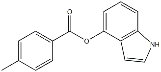 1H-indol-4-yl 4-methylbenzoate Struktur