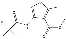 methyl 2-methyl-4-[(2,2,2-trifluoroacetyl)amino]thiophene-3-carboxylate,,结构式