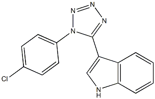 3-[1-(4-chlorophenyl)-1H-1,2,3,4-tetraazol-5-yl]-1H-indole