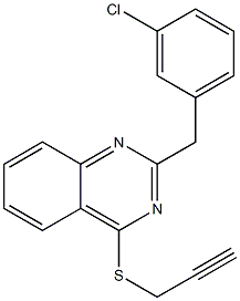 2-(3-chlorobenzyl)-4-(2-propynylsulfanyl)quinazoline