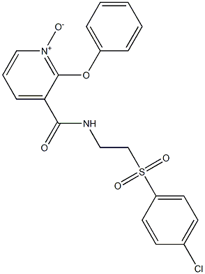 3-[({2-[(4-chlorophenyl)sulfonyl]ethyl}amino)carbonyl]-2-phenoxypyridinium-1-olate|