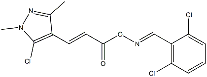  5-chloro-4-[3-({[(2,6-dichlorophenyl)methylene]amino}oxy)-3-oxoprop-1-enyl]-1,3-dimethyl-1H-pyrazole