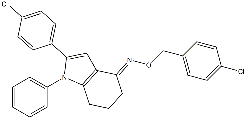 2-(4-chlorophenyl)-1-phenyl-1,5,6,7-tetrahydro-4H-indol-4-one O-(4-chlorobenzyl)oxime