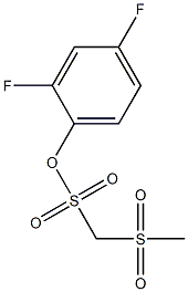 2,4-difluorophenyl (methylsulfonyl)methanesulfonate Structure