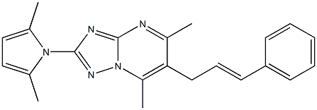 2-(2,5-dimethyl-1H-pyrrol-1-yl)-5,7-dimethyl-6-[(E)-3-phenyl-2-propenyl][1,2,4]triazolo[1,5-a]pyrimidine