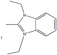 1,3-diethyl-2-methyl-3H-benzo[d]imidazol-1-ium iodide Structure