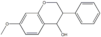 7-methoxy-3-phenylchroman-4-ol 结构式