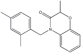 4-(2,4-dimethylbenzyl)-2-methyl-2H-1,4-benzoxazin-3(4H)-one Structure