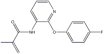 N1-[2-(4-fluorophenoxy)-3-pyridyl]-2-methylacrylamide Structure