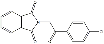 2-[2-(4-chlorophenyl)-2-oxoethyl]-1H-isoindole-1,3(2H)-dione 结构式