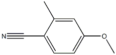 4-methoxy-2-methylbenzenecarbonitrile 化学構造式