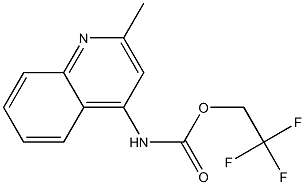 2,2,2-trifluoroethyl 2-methylquinolin-4-ylcarbamate 结构式
