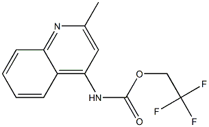 2,2,2-trifluoroethyl 2-methylquinolin-4-ylcarbamate Structure