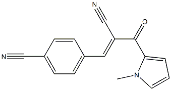 4-[2-cyano-3-(1-methyl-1H-pyrrol-2-yl)-3-oxoprop-1-enyl]benzonitrile