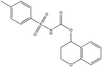 3,4-dihydro-2H-chromen-4-yl N-[(4-methylphenyl)sulfonyl]carbamate|