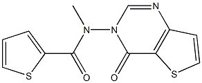 N2-methyl-N2-(4-oxo-3,4-dihydrothieno[3,2-d]pyrimidin-3-yl)thiophene-2-carboxamide Structure