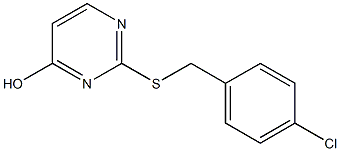 2-[(4-chlorobenzyl)thio]pyrimidin-4-ol Struktur