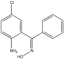 (2-amino-5-chlorophenyl)(phenyl)methanone oxime Structure