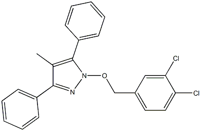 1-[(3,4-dichlorobenzyl)oxy]-4-methyl-3,5-diphenyl-1H-pyrazole Structure