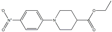 ethyl 1-(4-nitrophenyl)piperidine-4-carboxylate Struktur