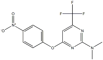 N,N-dimethyl-4-(4-nitrophenoxy)-6-(trifluoromethyl)-2-pyrimidinamine Structure