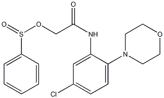 2-(5-chloro-2-morpholinoanilino)-2-oxoethyl benzenesulfinate