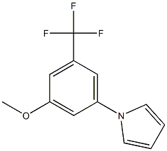 1-[3-methoxy-5-(trifluoromethyl)phenyl]-1H-pyrrole,,结构式