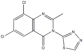 6,8-dichloro-2-methyl-3-(1,3,4-thiadiazol-2-yl)-4(3H)-quinazolinone