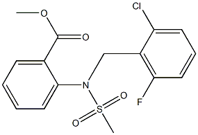  methyl 2-[(2-chloro-6-fluorobenzyl)(methylsulfonyl)amino]benzoate