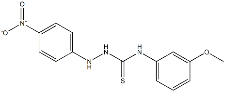 N1-(3-methoxyphenyl)-2-(4-nitrophenyl)hydrazine-1-carbothioamide Structure