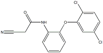 N1-[2-(2,5-dichlorophenoxy)phenyl]-2-cyanoacetamide Structure