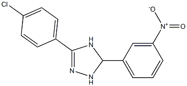  3-(4-chlorophenyl)-5-(3-nitrophenyl)-4,5-dihydro-1H-1,2,4-triazole