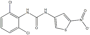 N-(2,6-dichlorophenyl)-N'-(5-nitro-3-thienyl)urea Structure