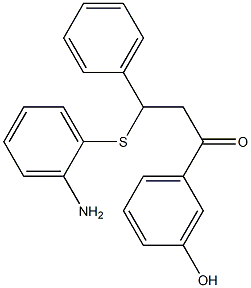 3-[(2-aminophenyl)thio]-1-(3-hydroxyphenyl)-3-phenylpropan-1-one