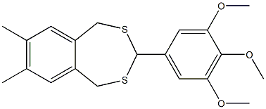 7,8-dimethyl-3-(3,4,5-trimethoxyphenyl)-1,5-dihydro-2,4-benzodithiepine