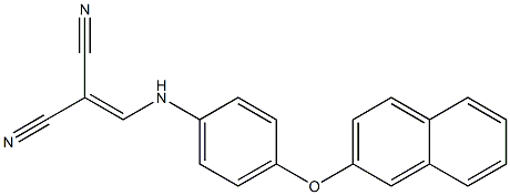 2-{[4-(2-naphthyloxy)anilino]methylene}malononitrile Structure