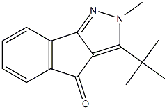 3-(tert-butyl)-2-methylindeno[1,2-c]pyrazol-4(2H)-one 结构式